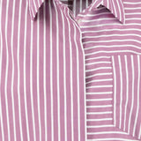 Fynch-Hatton - Ladies Blouse - Asym Stripe - Berry Rose 492 - Wildvine Clothing, Spalding, Lincolnshire