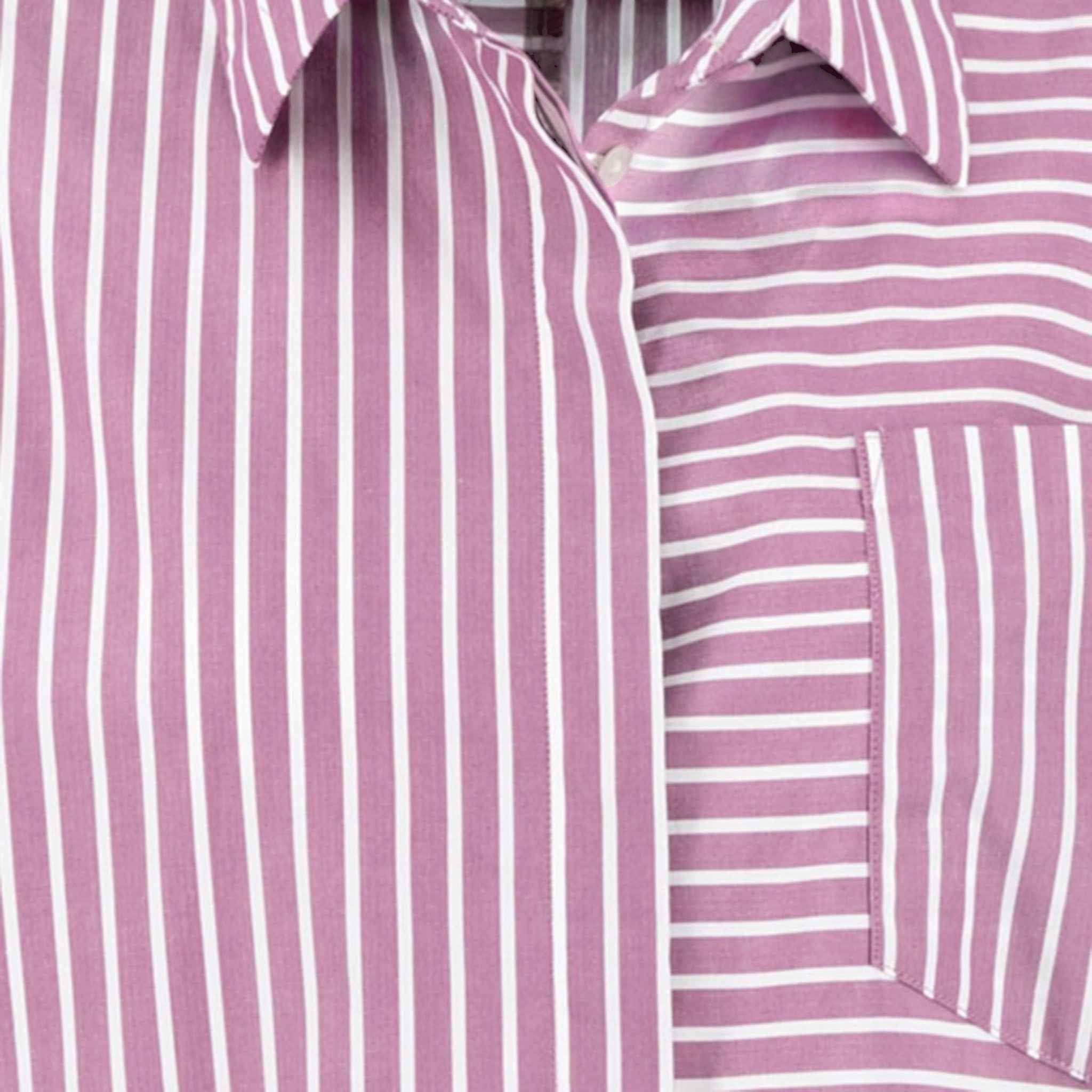 Fynch-Hatton - Ladies Blouse - Asym Stripe - Berry Rose 492 - Wildvine Clothing, Spalding, Lincolnshire