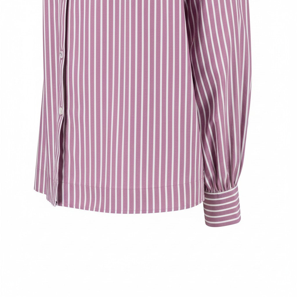 Fynch-Hatton - Ladies Blouse - Asym Stripe - Berry Rose 492 - Wildvine Clothing, Spalding, Lincolnshire