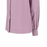Fynch-Hatton - Ladies Blouse - Asym Stripe - Berry Rose 492 - Wildvine Clothing, Spalding, Lincolnshire