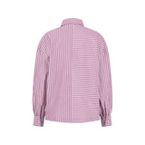 Fynch-Hatton - Ladies Blouse - Asym Stripe - Berry Rose 492 - Wildvine Clothing, Spalding, Lincolnshire