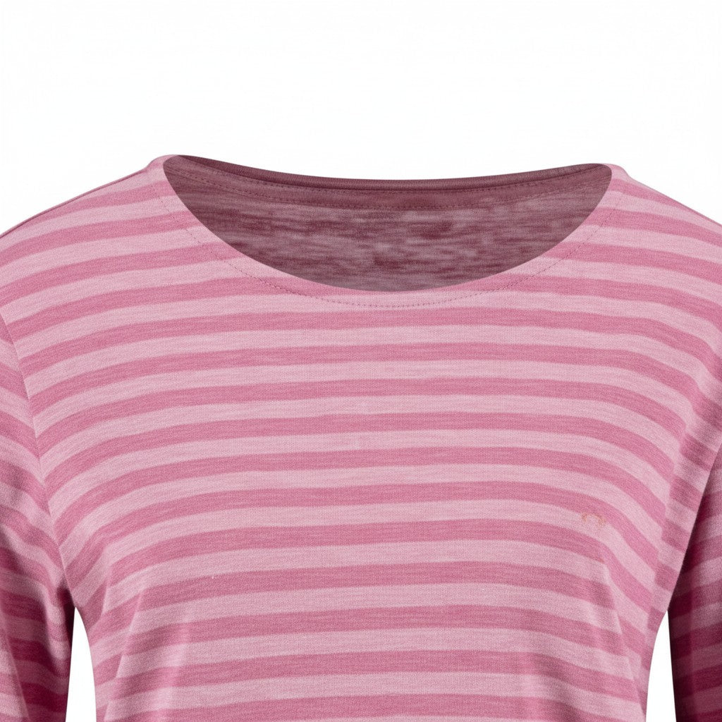 Fynch-Hatton - Ladies Jersey - Long Sleeve Stripe - Berry Rose 492 - Wildvine Clothing, Spalding, Lincolnshire