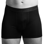 Swole Panda - Mens Bamboo Boxers - Black / Black Band - Wildvine Clothing, Spalding, Lincolnshire