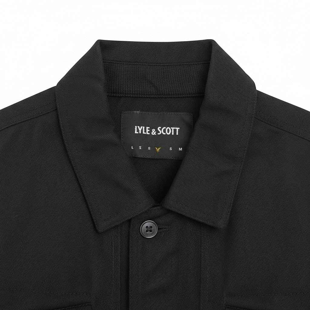 Lyle & Scott - Mens Multi Pocket Overshirt - Jet Black Z865 - Wildvine Clothing, Spalding, Lincolnshire