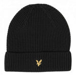 Lyle & Scott - Mens Brushed Scarf and Beanie Hat Set - Jet Black - Z865 - Wildvine Clothing, Spalding, Lincolnshire