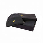 Lyle & Scott - Mens - Lambswool Blend Scarf & Beanie Set - Jet Black Z865 - Wildvine Clothing, Spalding, Lincolnshire