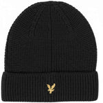 Lyle & Scott - Mens - Lambswool Blend Scarf & Beanie Set - Jet Black Z865 - Wildvine Clothing, Spalding, Lincolnshire