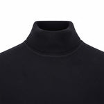 Fynch-Hatton - Mens Knitwear - Rollneck, Merino - Black 999 - Wildvine Clothing, Spalding, Lincolnshire