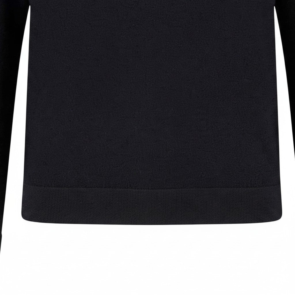 Fynch-Hatton - Mens Knitwear - Rollneck, Merino - Black 999 - Wildvine Clothing, Spalding, Lincolnshire