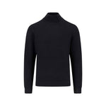 Fynch-Hatton - Mens Knitwear - Rollneck, Merino - Black 999 - Wildvine Clothing, Spalding, Lincolnshire