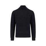 Fynch-Hatton - Mens Knitwear - Rollneck, Merino - Black 999 - Wildvine Clothing, Spalding, Lincolnshire