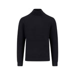 Fynch-Hatton - Mens Knitwear - Rollneck, Merino - Black 999 - Wildvine Clothing, Spalding, Lincolnshire