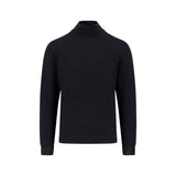 Fynch-Hatton - Mens Knitwear - Rollneck, Merino - Black 999 - Wildvine Clothing, Spalding, Lincolnshire