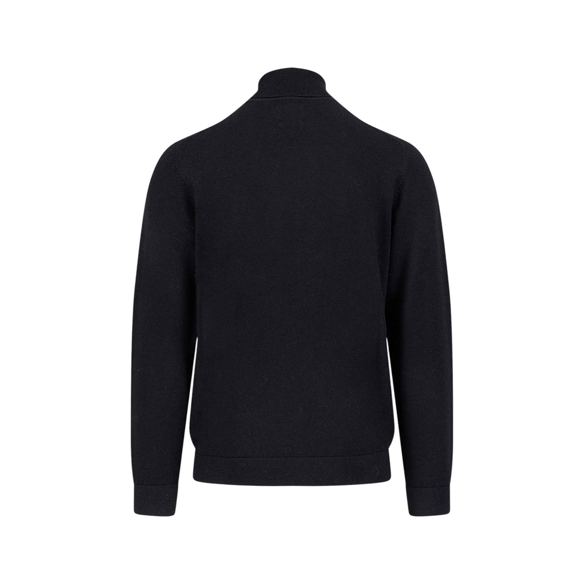 Fynch-Hatton - Mens Knitwear - Rollneck, Merino - Black 999 - Wildvine Clothing, Spalding, Lincolnshire