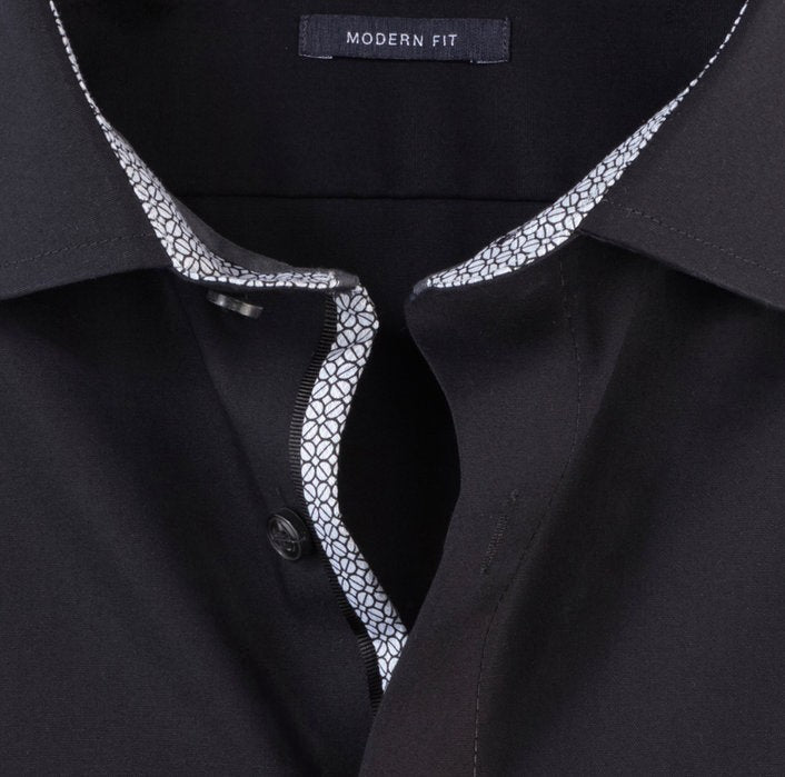 OLYMP - Mens Shirt - Luxor Modern Fit 26 - Black - Wildvine Clothing, Spalding, Lincolnshire