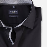 OLYMP - Mens Shirt - Luxor Modern Fit 26 - Black - Wildvine Clothing, Spalding, Lincolnshire