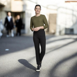 Pinnns - Ladies Ponte Jean Style Pull Up Trouser - Black 280T - Wildvine Clothing, Spalding, Lincolnshire