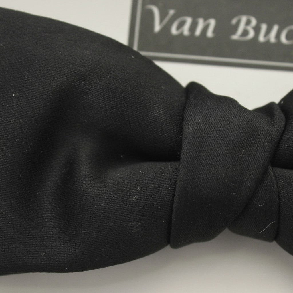 Van Buck - Mens - Black Slim / Narrow Bow Tie - Wildvine Clothing, Spalding, Lincolnshire