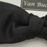 Van Buck - Mens - Black Slim / Narrow Bow Tie - Wildvine Clothing, Spalding, Lincolnshire