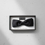 Van Buck - Mens - Black Slim / Narrow Bow Tie - Wildvine Clothing, Spalding, Lincolnshire