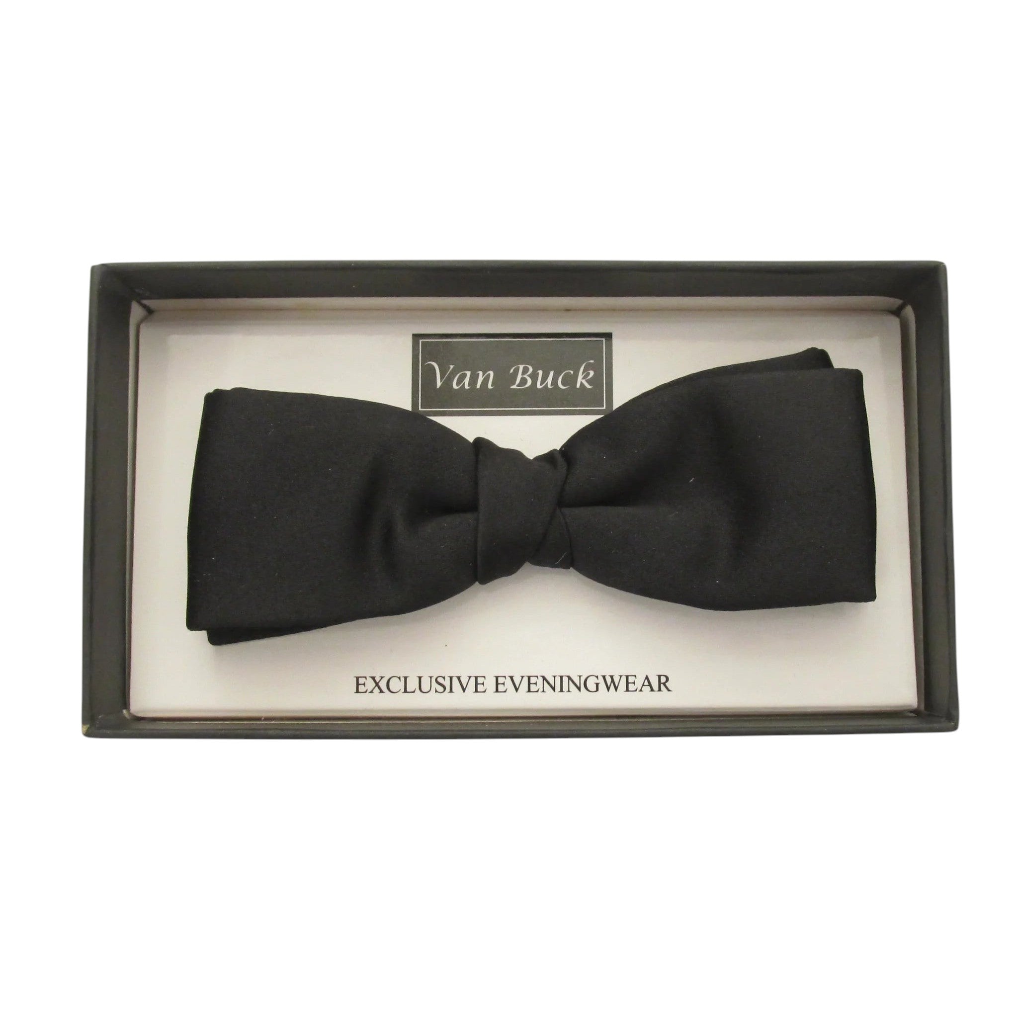 Van Buck - Mens - Black Slim / Narrow Bow Tie One size - Wildvine Clothing, Spalding, Lincolnshire