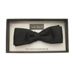 Van Buck - Mens - Black Slim / Narrow Bow Tie - Wildvine Clothing, Spalding, Lincolnshire