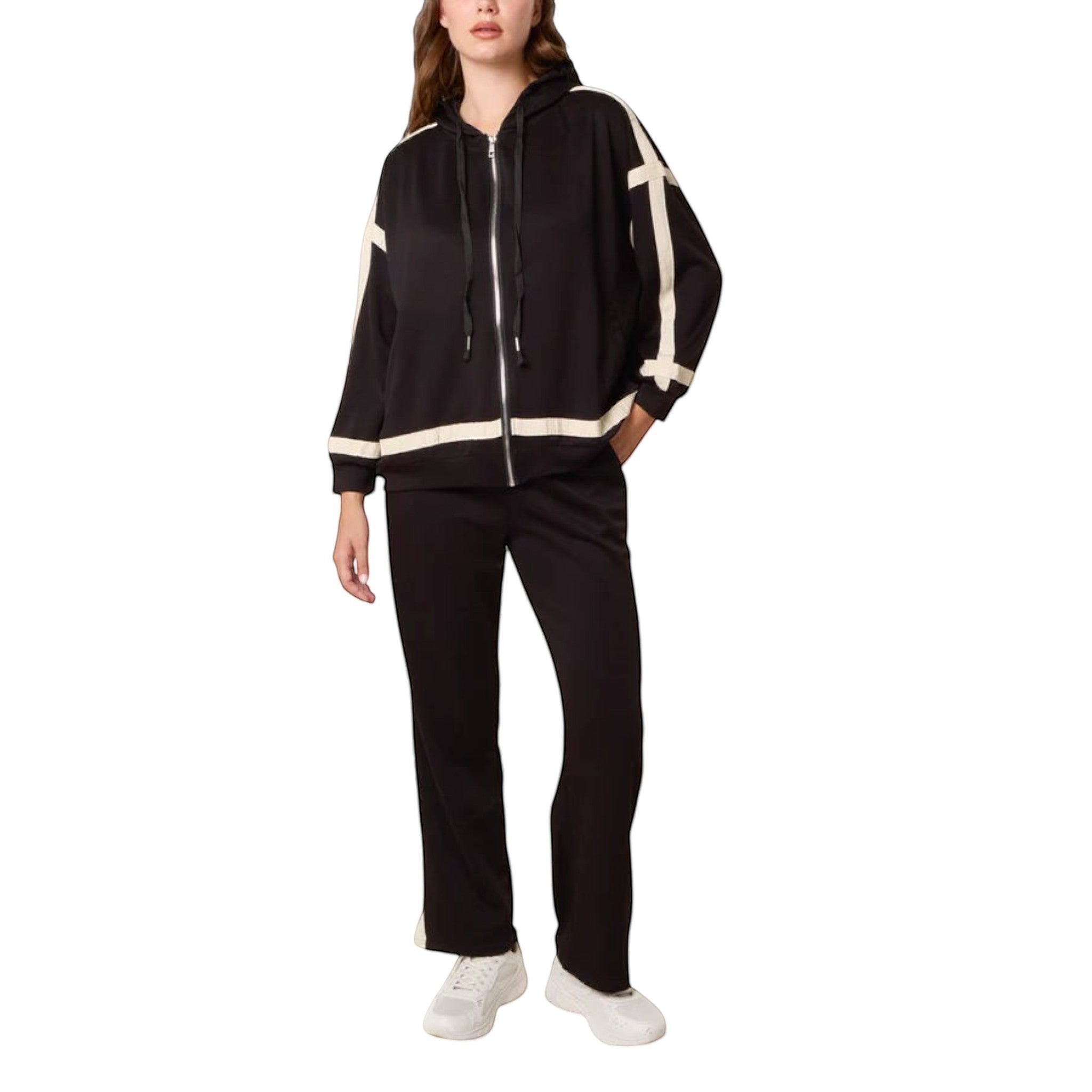 QED London - Ladies - Hoodie & Jogger Set One size Black - Wildvine Clothing, Spalding, Lincolnshire