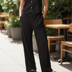 QED London - Ladies - Textured Waistcoat & Trouser Set - Wildvine Clothing, Spalding, Lincolnshire