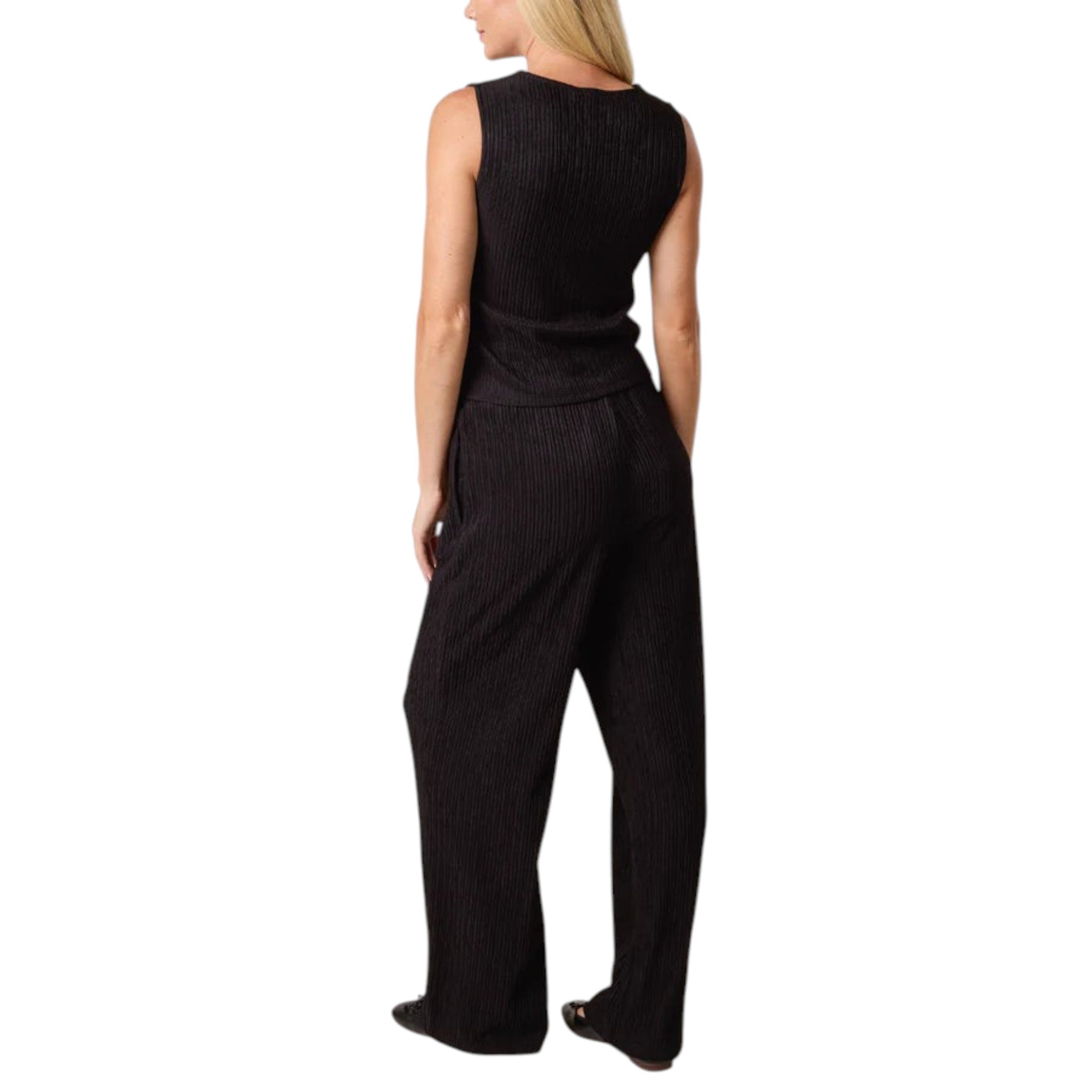 QED London - Ladies - Textured Waistcoat & Trouser Set - Wildvine Clothing, Spalding, Lincolnshire