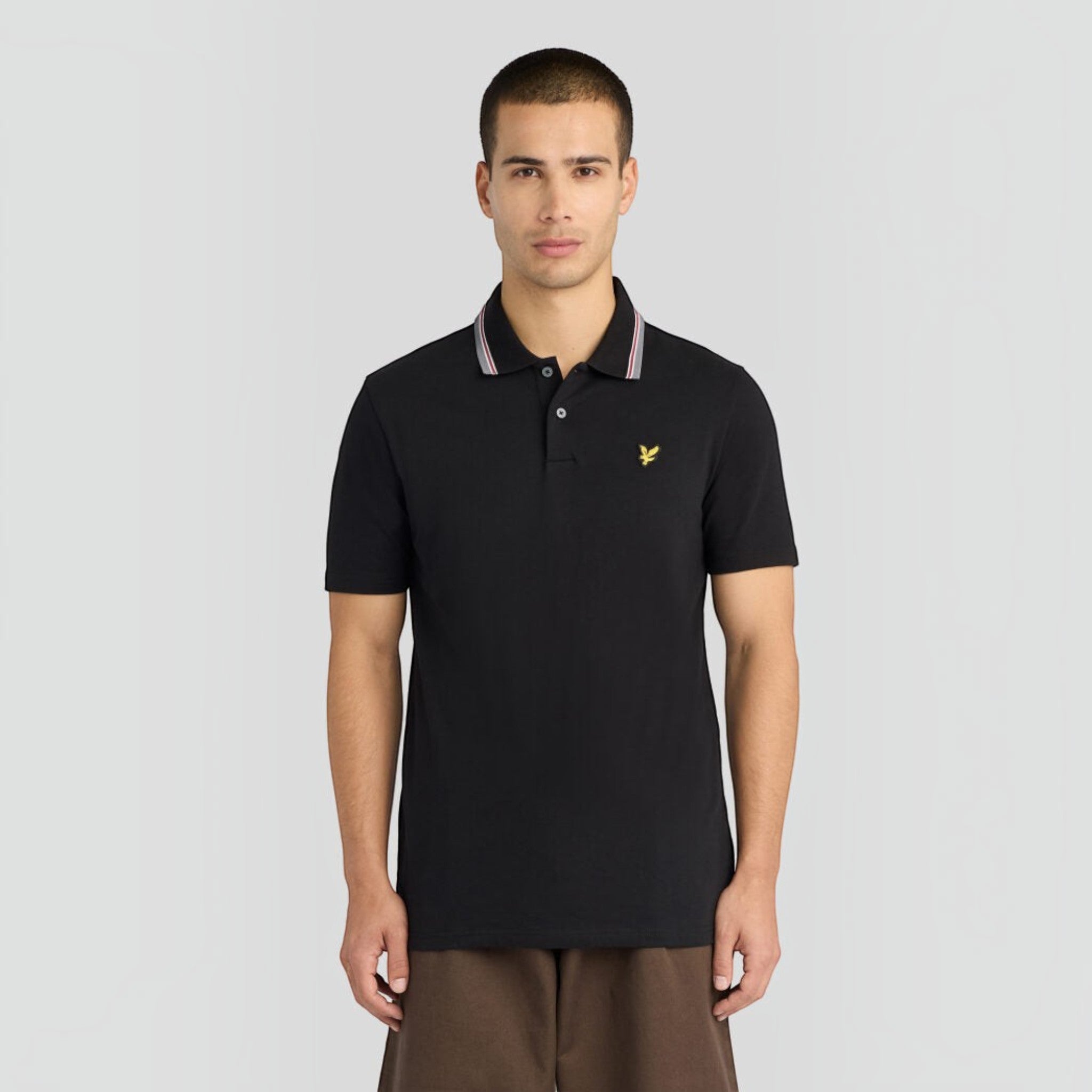 Lyle & Scott - Mens Tipped Track Polo Shirt - Jet Black - SP2513V Z865 - Wildvine Clothing, Spalding, Lincolnshire