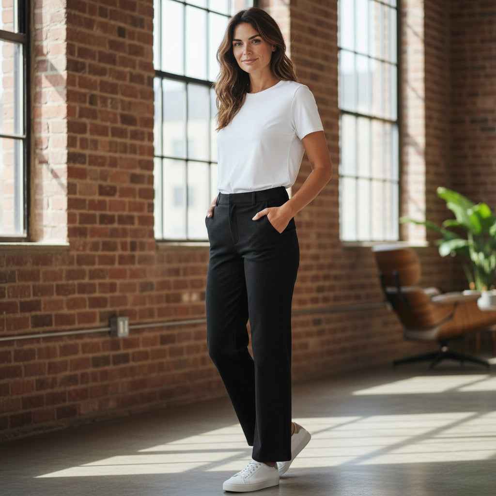 Fynch-Hatton - Ladies Trousers - Twill Jersey - Black 997 - Wildvine Clothing, Spalding, Lincolnshire