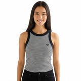 Wrangler Womens Top – Ringer Tank - Black - Wildvine Clothing, Spalding, Lincolnshire