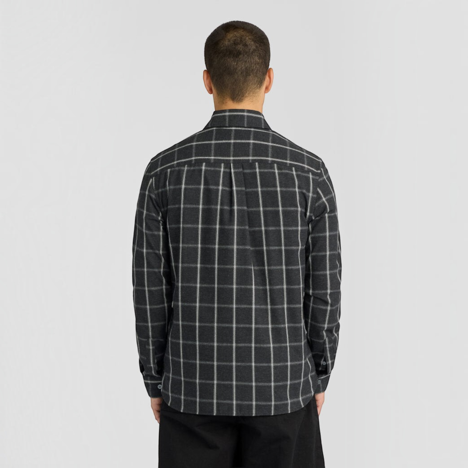 Lyle & Scott - Mens Broad Windowpane Check Shirt - Jet Black - LW2522V Z865 - Wildvine Clothing, Spalding, Lincolnshire