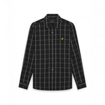 Lyle & Scott - Mens Broad Windowpane Check Shirt - Jet Black - LW2522V Z865 - Wildvine Clothing, Spalding, Lincolnshire