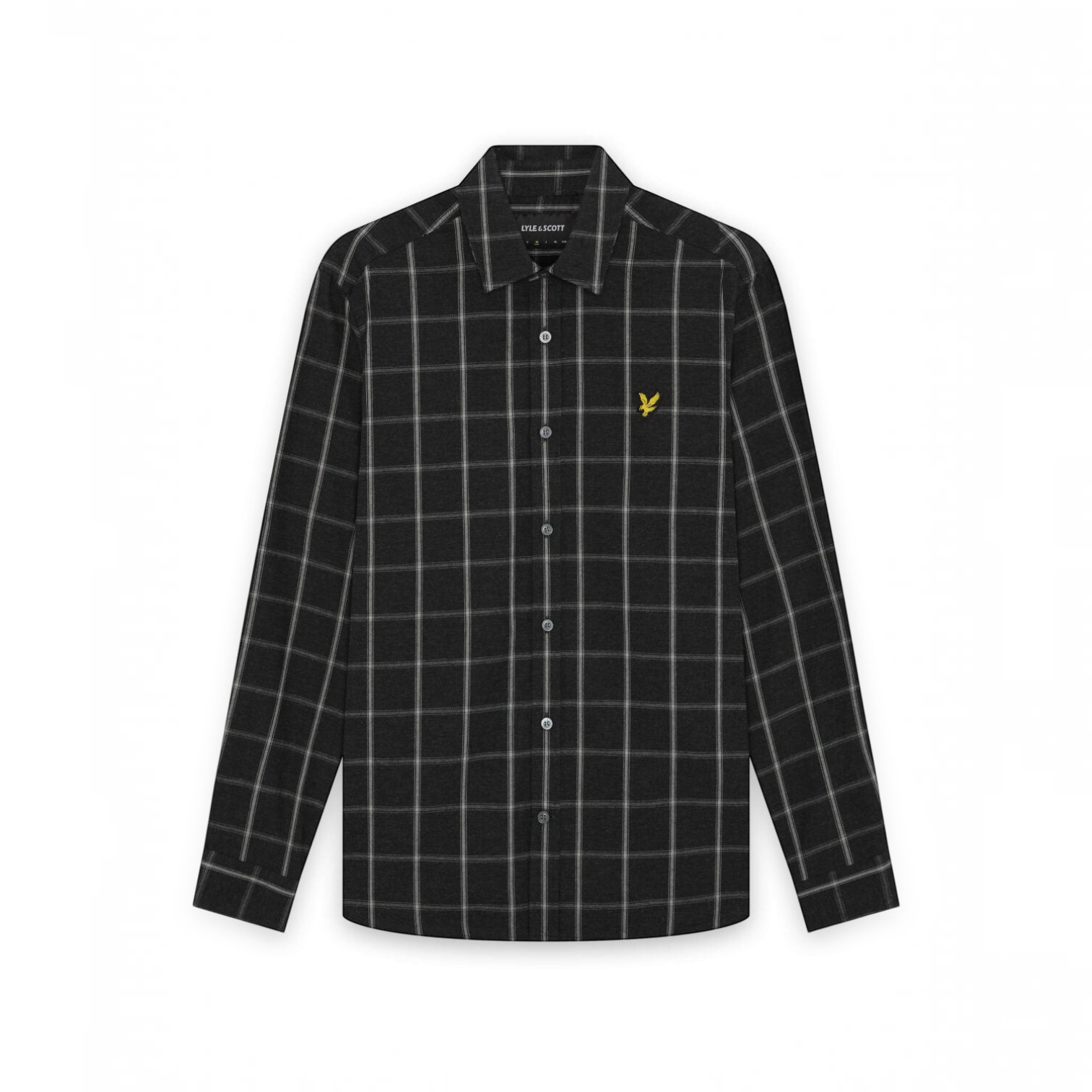 Lyle & Scott - Mens Broad Windowpane Check Shirt - Jet Black - LW2522V Z865 - Wildvine Clothing, Spalding, Lincolnshire
