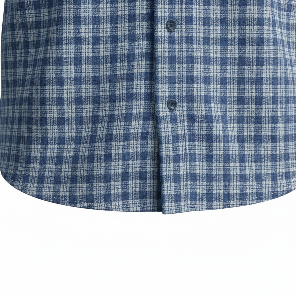 DG's Drifter Mens - Ivano Regular Long Sleeve Casual Shirt - Blue Check - Wildvine Clothing, Spalding, Lincolnshire