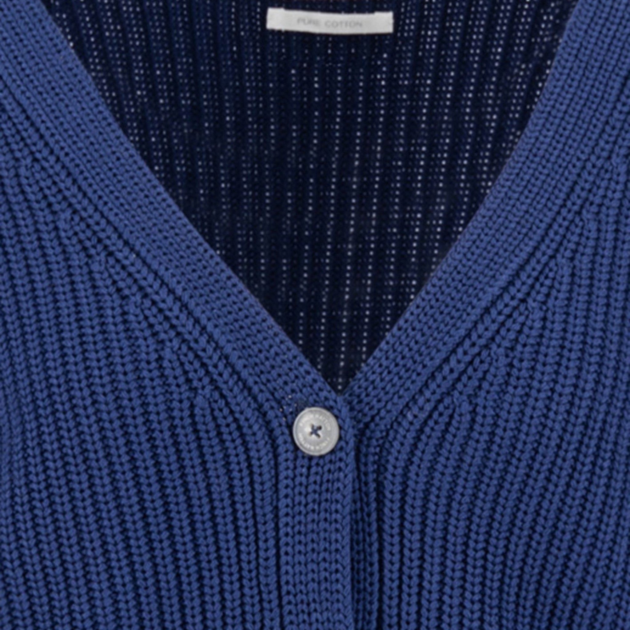 Fynch-Hatton - Ladies Cardigan Cotton - Blue 682 - Wildvine Clothing, Spalding, Lincolnshire