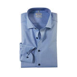 OLYMP - Mens Shirt - Level Five Body Fit -Blue - Wildvine Clothing, Spalding, Lincolnshire