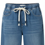 QED London - Ladies - Ankle Length Wide Leg String Jeans - Denim - Wildvine Clothing, Spalding, Lincolnshire