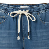 QED London - Ladies - Ankle Length Wide Leg String Jeans - Denim - Wildvine Clothing, Spalding, Lincolnshire