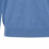 Fynch-Hatton - Mens Knitwear - Troyer-Zip, Superfine - Crystal Blue - Wildvine Clothing, Spalding, Lincolnshire