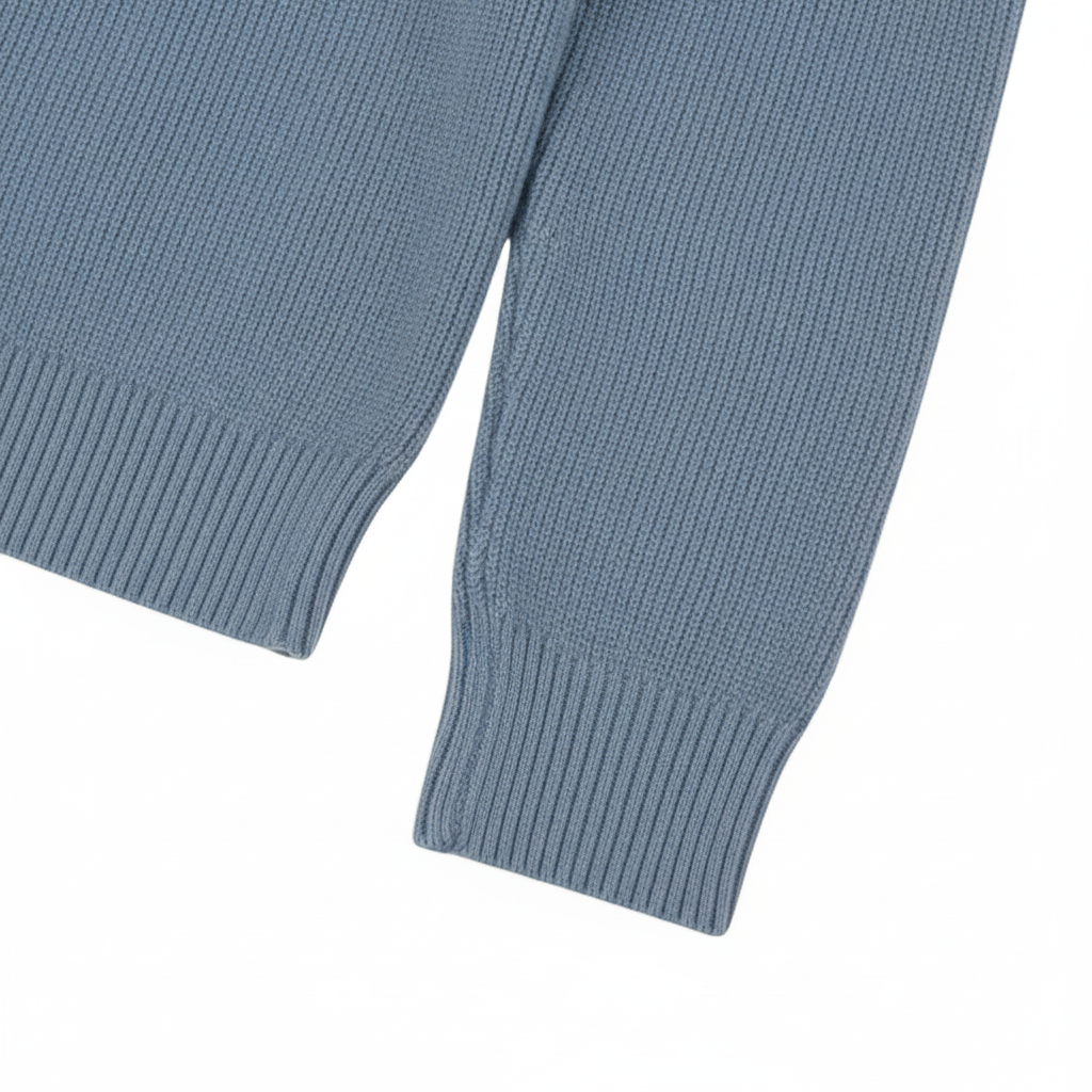 Fynch-Hatton - Mens Knitwear - Super Structure / Super Soft - O'Neck - Air Blue 1609208 660 - Wildvine Clothing, Spalding, Lincolnshire