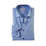 OLYMP - Mens Shirt - Level Five Body Fit -Blue - Wildvine Clothing, Spalding, Lincolnshire