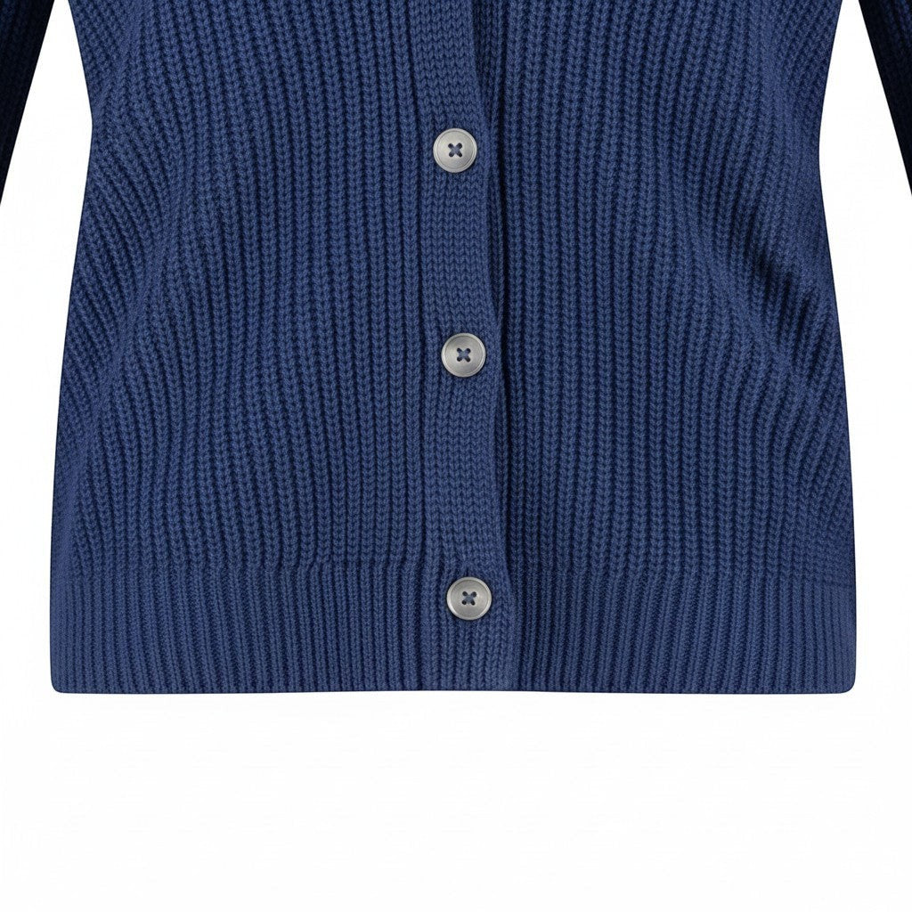 Fynch-Hatton - Ladies Cardigan Cotton - Blue 682 - Wildvine Clothing, Spalding, Lincolnshire