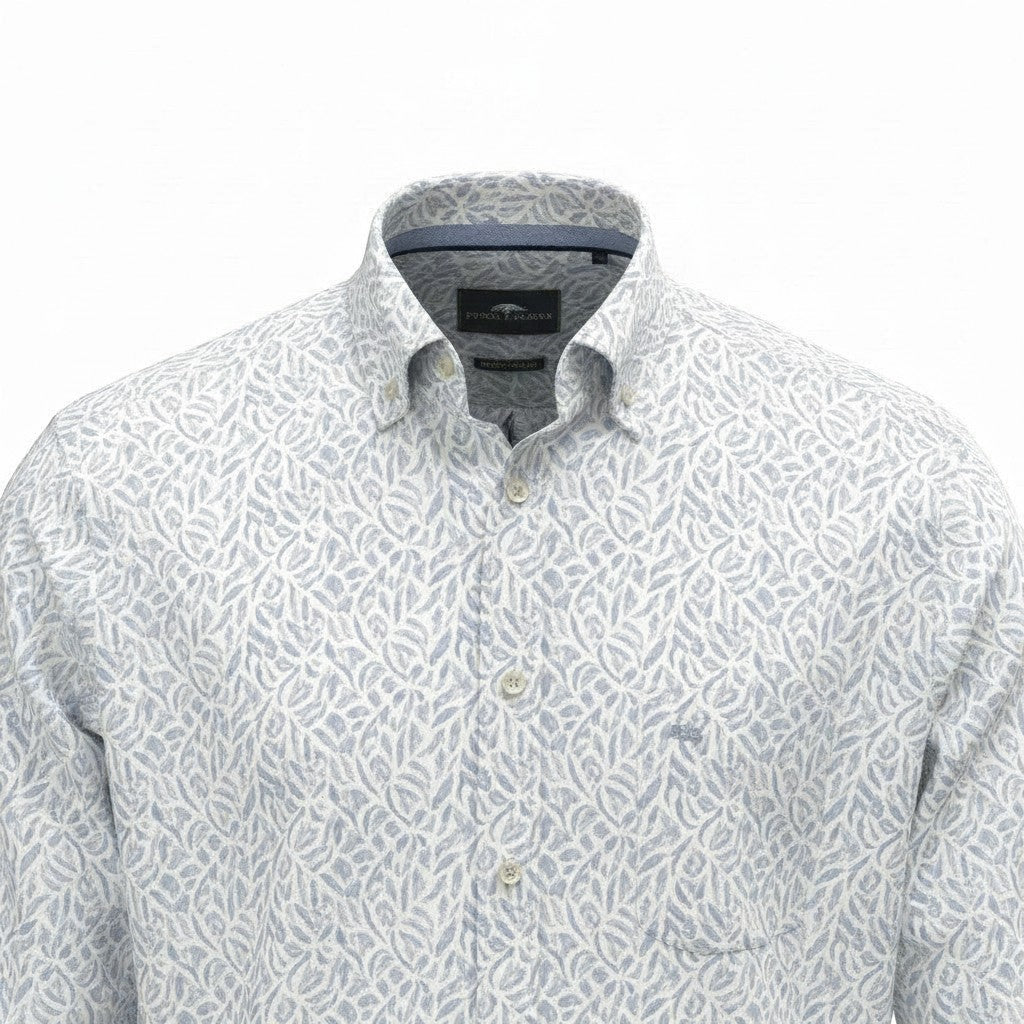 Fynch-Hatton Men's Regular Short Sleeve Casual Shirt - Summer Slub – New Breeze - Wildvine Clothing, Spalding, Lincolnshire