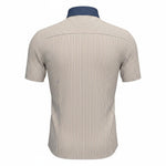 Gurteen - Mens - Seville - Modern Fit / Short Sleeved - Brick Stripe 544 - Wildvine Clothing, Spalding, Lincolnshire