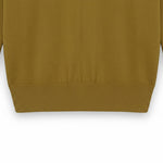 WILDVINE Clothing Co. bronze cotton merino wool blend jumper with ribbed hem detail