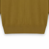 WILDVINE Clothing Co. bronze cotton merino wool blend jumper with ribbed hem detail