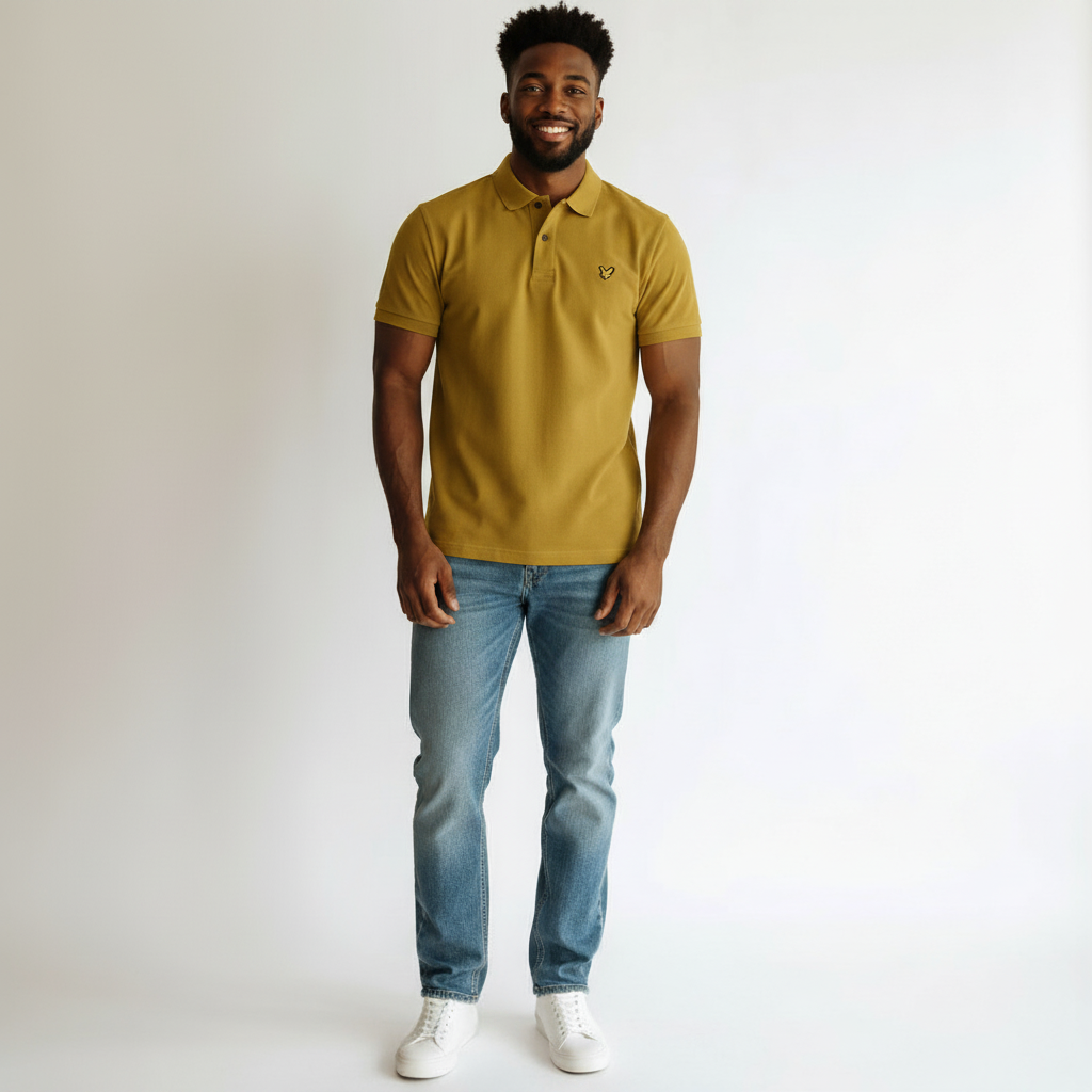 Lyle & Scott - Mens Polo Shirt - Bronze - SP400VOGT Y308 - Wildvine Clothing, Spalding, Lincolnshire