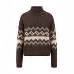 Fynch-Hatton - Ladies - Alpaca / Wool Pullover Norway Yearn - Brown - 26097470 896 - Wildvine Clothing, Spalding, Lincolnshire